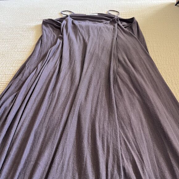 Mod Ref Dress Womens Medium Purple Gray Maxi Sleeveless Halter Drape Beach Boho - Picture 8 of 11